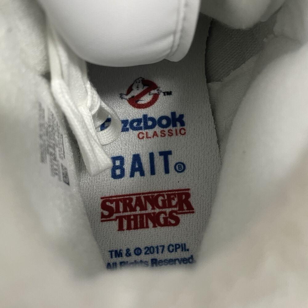 Reebok Ex-O-Fit Clean High SZ 11 White Bait Stranger Things Ghostbusters CN3570 - Picture 4 of 9